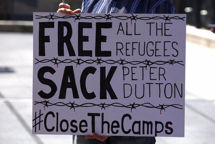 Protesta refugiados australia
