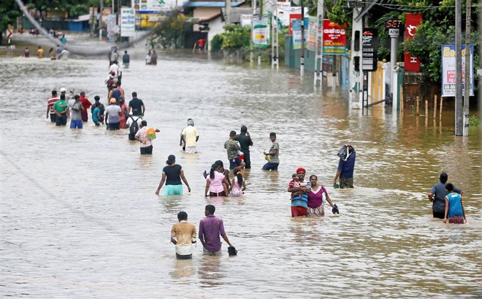 Inundaciones en Sri Lanka