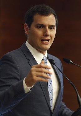 Albert Rivera en un desayuno informativo