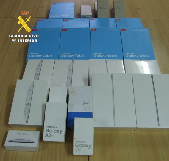 El material intervenido