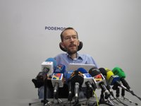 Echenique compara a Maduro con Rajoy: "Habla de otro país para no hablar del suyo"