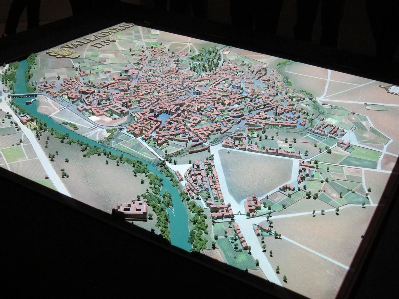 Maqueta del Valladolid de 1738 basada en el plano de Bentura Seco