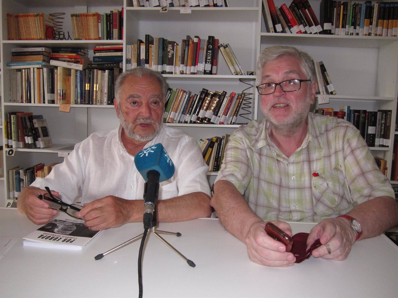 Julio Anguita con Manolo Monereo