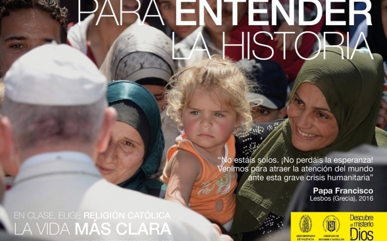 Camapaña para promocionar la asignatura de religión católica