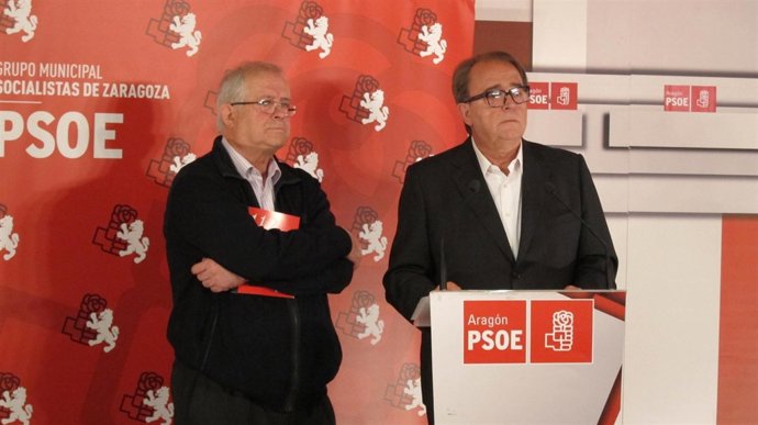 Martín Llanas y Carlos Pérez Anadón, del PSOE