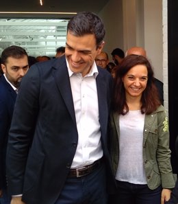 Pedro Sánchez y Sara Hernández