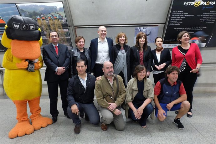 Inauguracion de "Estropatada by WOP" en Metro Bilbao