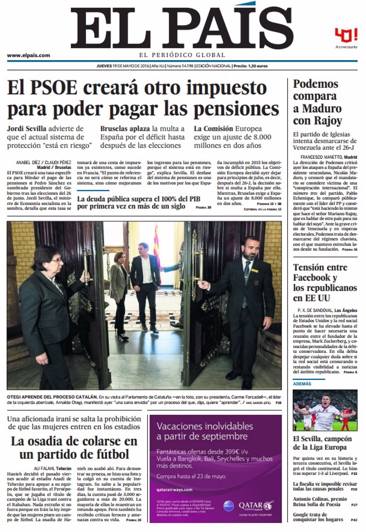 Portada El País