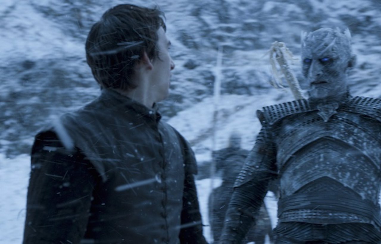 Bran Stark y el Rey de la Noche en Juego de tronos