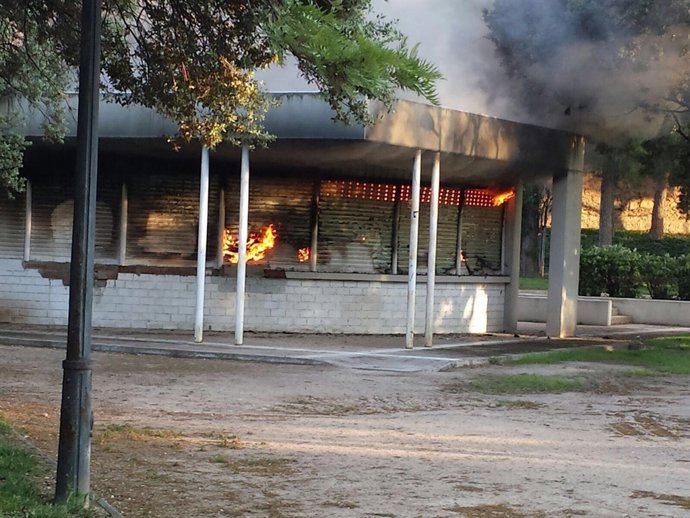 Incendio kiosko