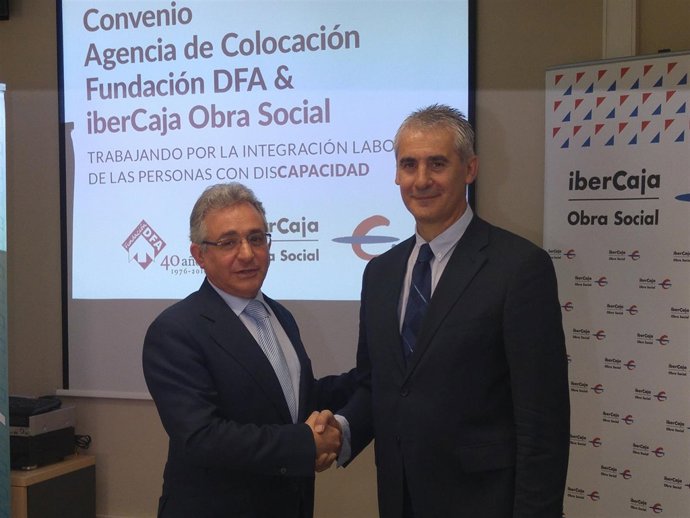 Javier Guiu, junto a Juan Carlos Sánchez. 