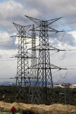 Electricidad, energía, cables, torres eléctricas, corriente
