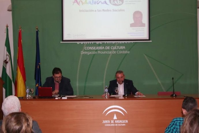 Alcalde (dcha.) y Montiel durante la jornada