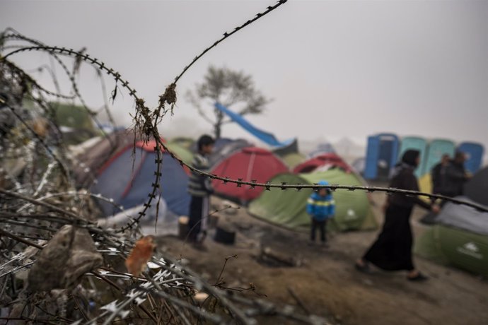 Campo de refugiados en Idomeni (Grecia)