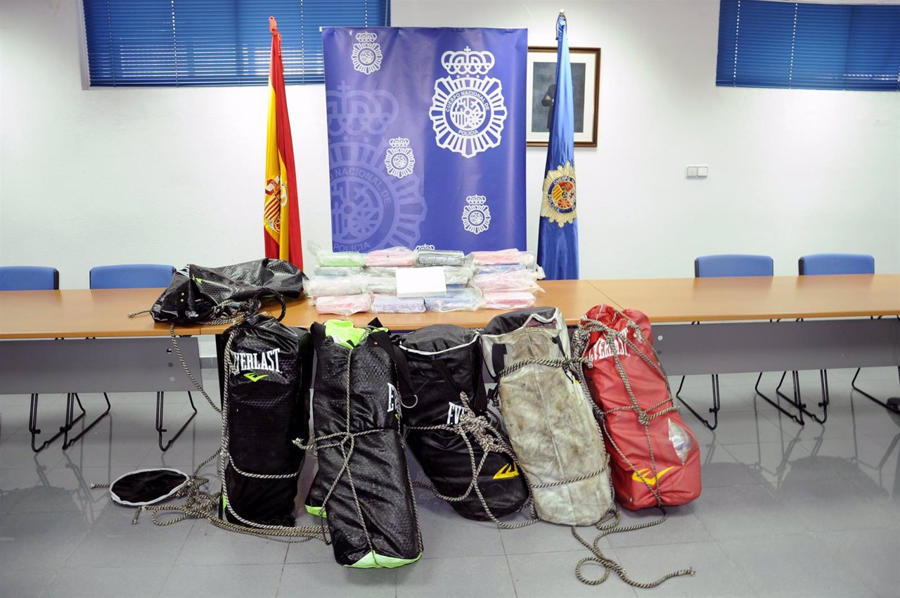 Cocaína recuperada por la Policía Nacional en Ceuta