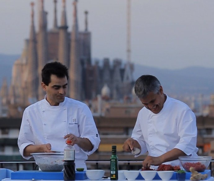 Show de cocina en la Semana de las Terrazas en Barcelona 