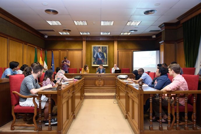 El grupo de la Unesco ha visitado la Diputación de Almería.