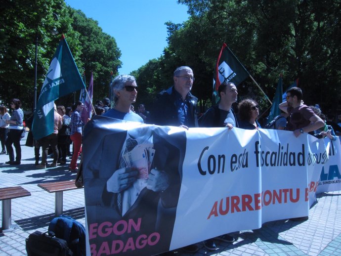 Manifestación de ELA en Pamplona