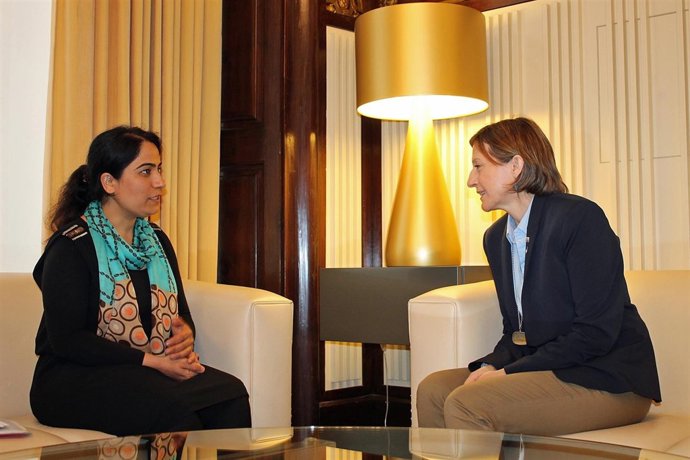 Malalai Joya y Carme Forcadell