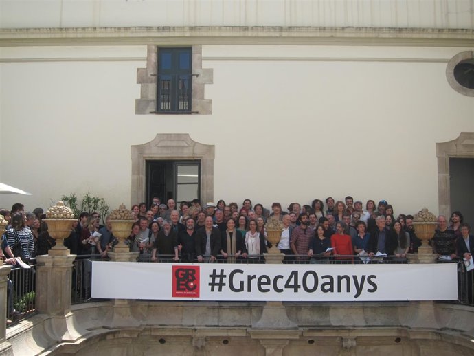 Foto de familia por el 40 aniversario del Grec Festival 