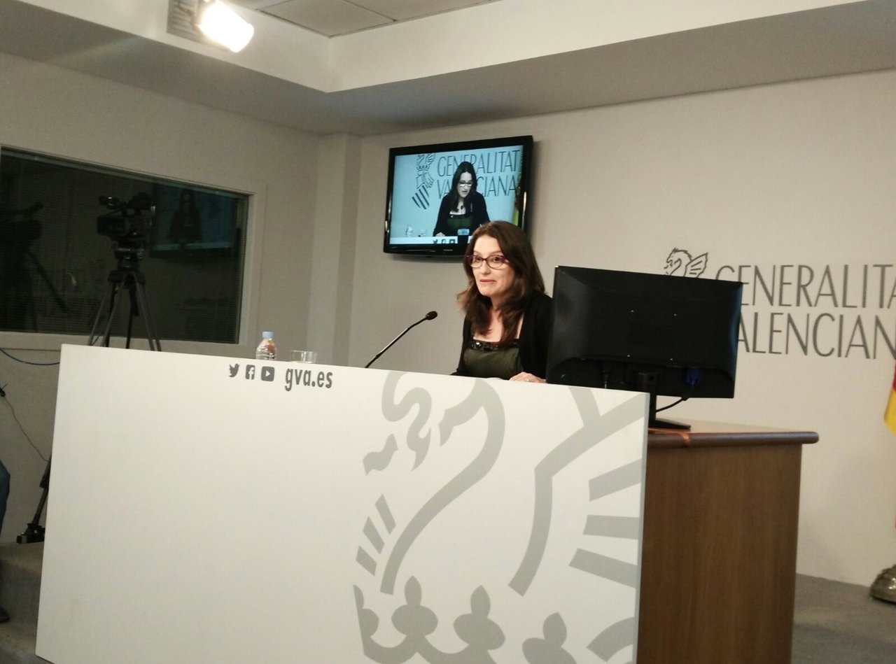 Oltra en rueda de prensa