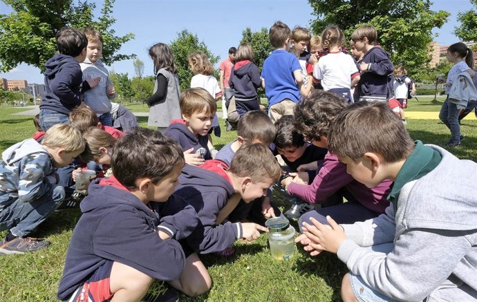 Escolares en el Día de la Biodiversidad