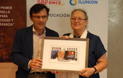 Ana Ferrer, directora de la Fundación Vicente Ferrer, y Alberto Durán de ONCE