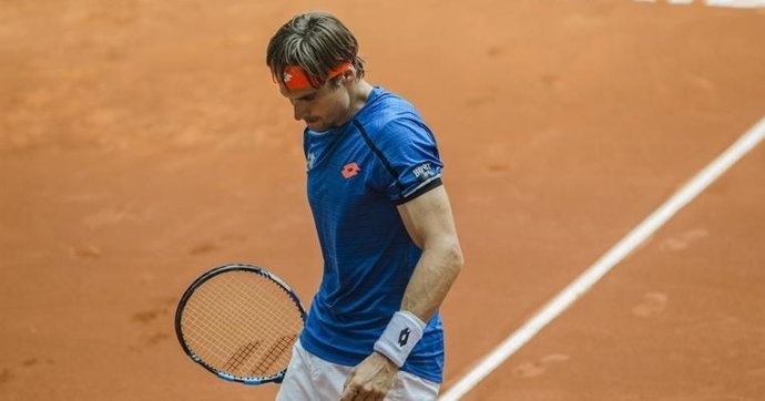 David Ferrer tras perder un partido en tierra batida