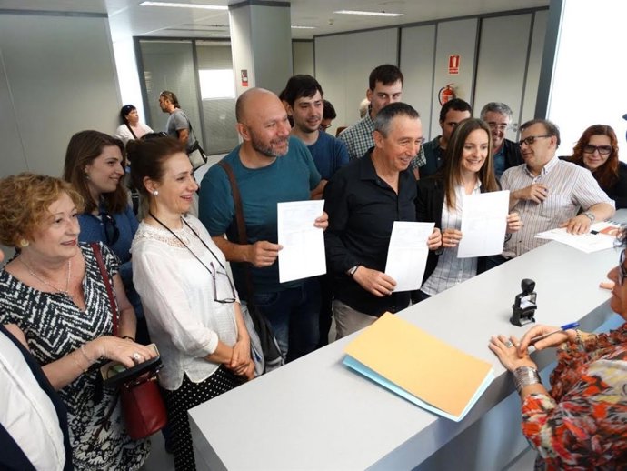 Baldoví, Sixto y Ballester presentan las listas de la coalición 'A la valenciana