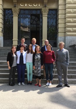 Representantes del proyecto DIST en la sede de Cecot, en Terrassa