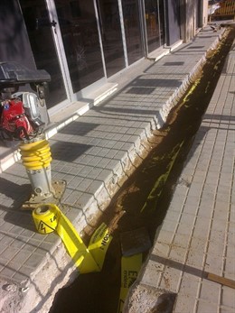 Obras de Endesa en el distrito de Sant Martí
