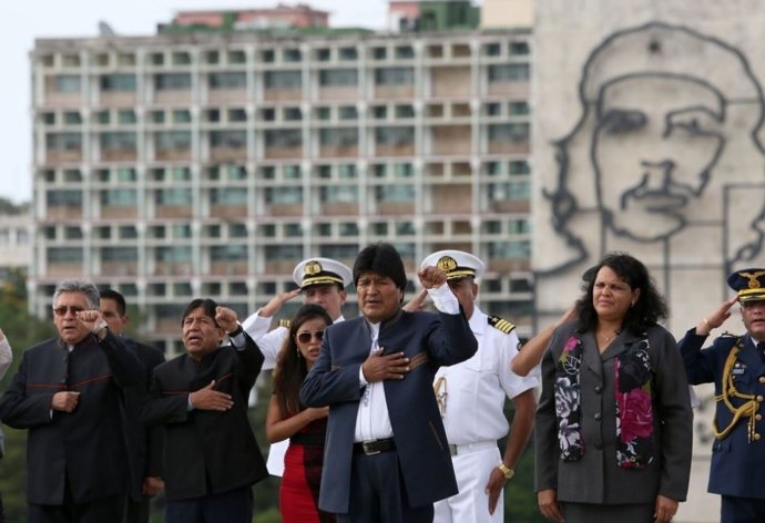 Evo Morales, durante visita a Cuba