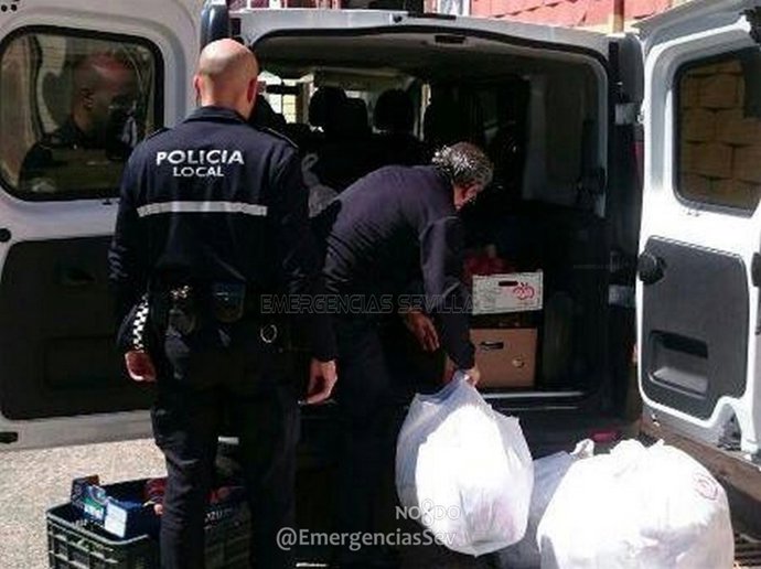 Prendas falsificadas intervenidas en Sevilla