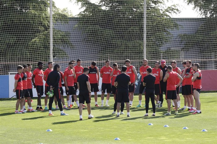 Entrenamiento del Atlético de Madrid