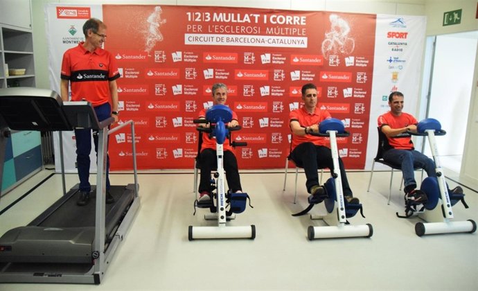 Abel Antón, Fiz, Indurain y Gené, en la presentaciíon de la carrera