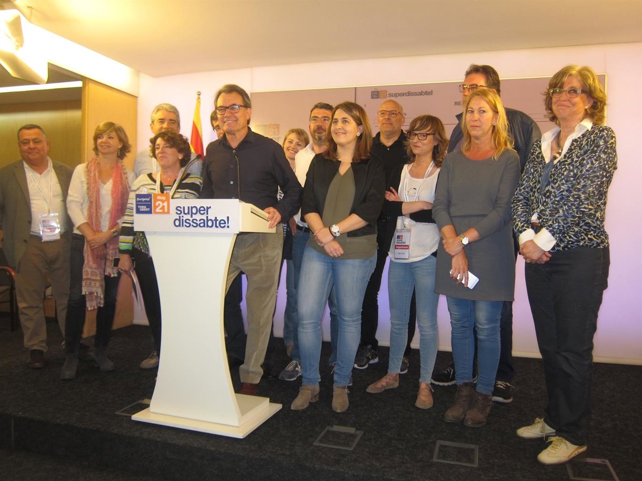 Artur Mas comparece junto a la dirección de CDC