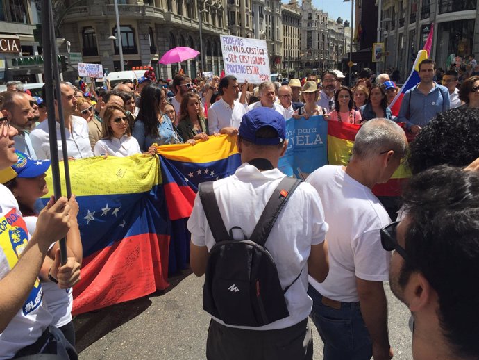 Manifestación por la libertad en Venezuela