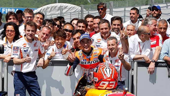 El piloto español de MotoGP Marc Márquez (