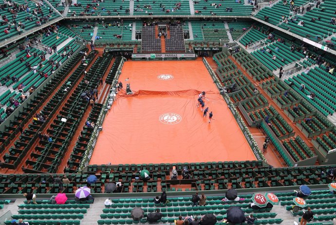 La lluvia suspende la primera jornada de Roland Garros