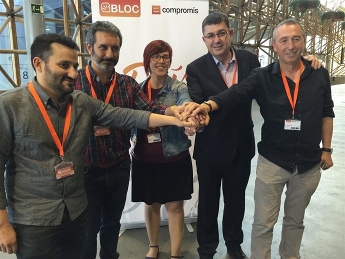 Marzà, Carbonell, Micó, Morera y Baldoví en el VII Congreso Nacional del Bloc