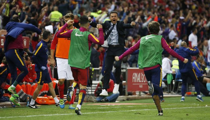 El entrenador del FC Barcelona, Luis Enrique Martínez