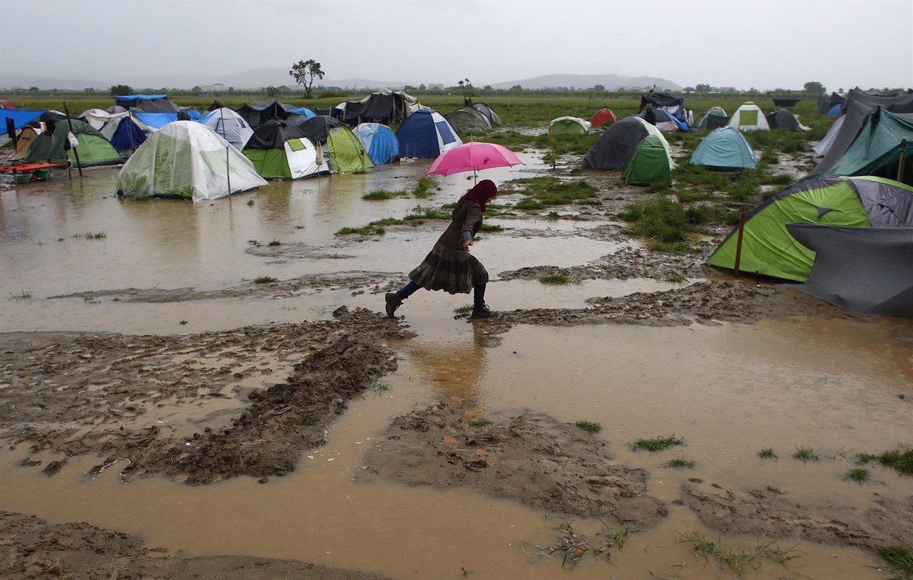 Campamento de refugiados de Idomeni (Grecia)