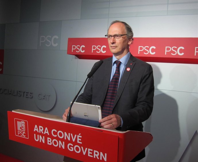 El director de la campaña electoral del PSC, Gabriel Colomé