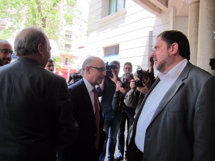 Joaquim Gay de Montellà, Cristóbal Montoro, Oriol Junqueras