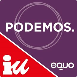 Logo en color de la coalición Unidos Podemos
