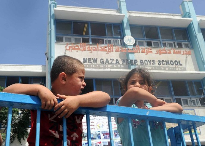 Una escuela en Gaza