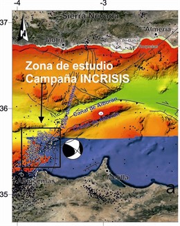 Mapa del Mar de Alborán
