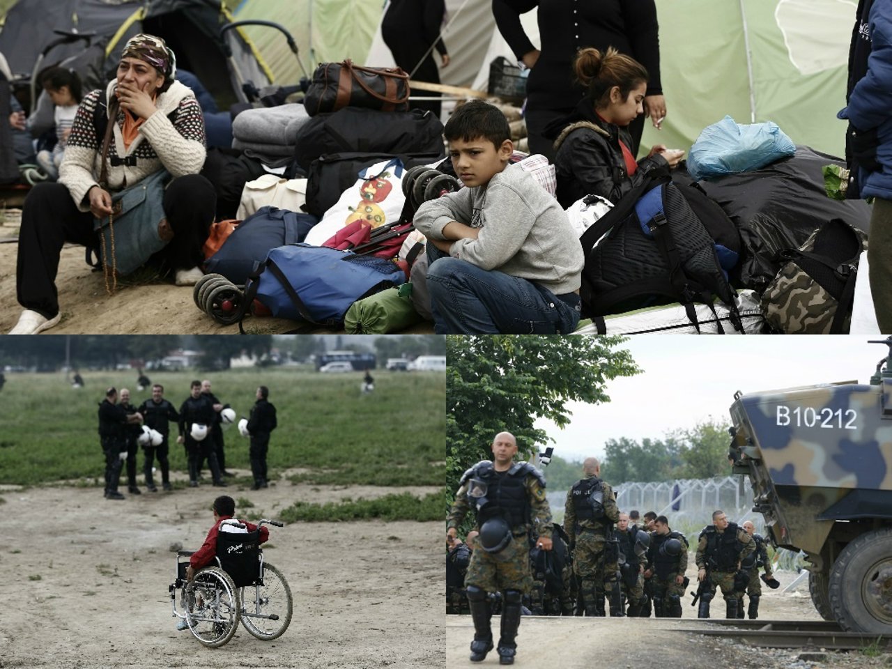 Refugiados en Idomeni