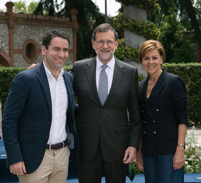 Teodoro actos presentación cabezas de lista al Congreso con Rajoy y Cospedal
