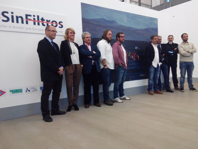 Presentación a medios de la muestra fotográfica "#SinFiltros" sobre refugiados